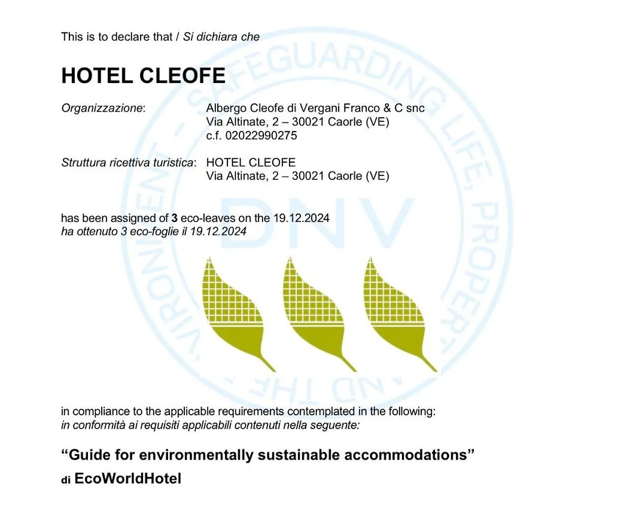 Hotel Cleofe Caorle